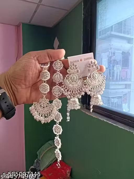 WOMENS NEW RAJSTHANI SISFULL WITH MANGTIKA ERRINGS COMBO PACK FOR WOMEN AND GIRL