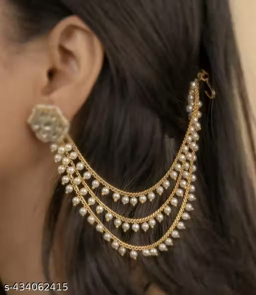 Ear chain Kanser Elegant Gold-Plated Multi-Layered Ear Chain kanser;