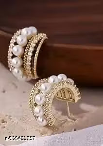 Combo Of Four Korean Crystal Stud Earrings