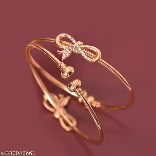 Princess Beautiful Bracelet & Bangles Traditional Design Gold Plated Adjustable Bracelet Bangles for Women